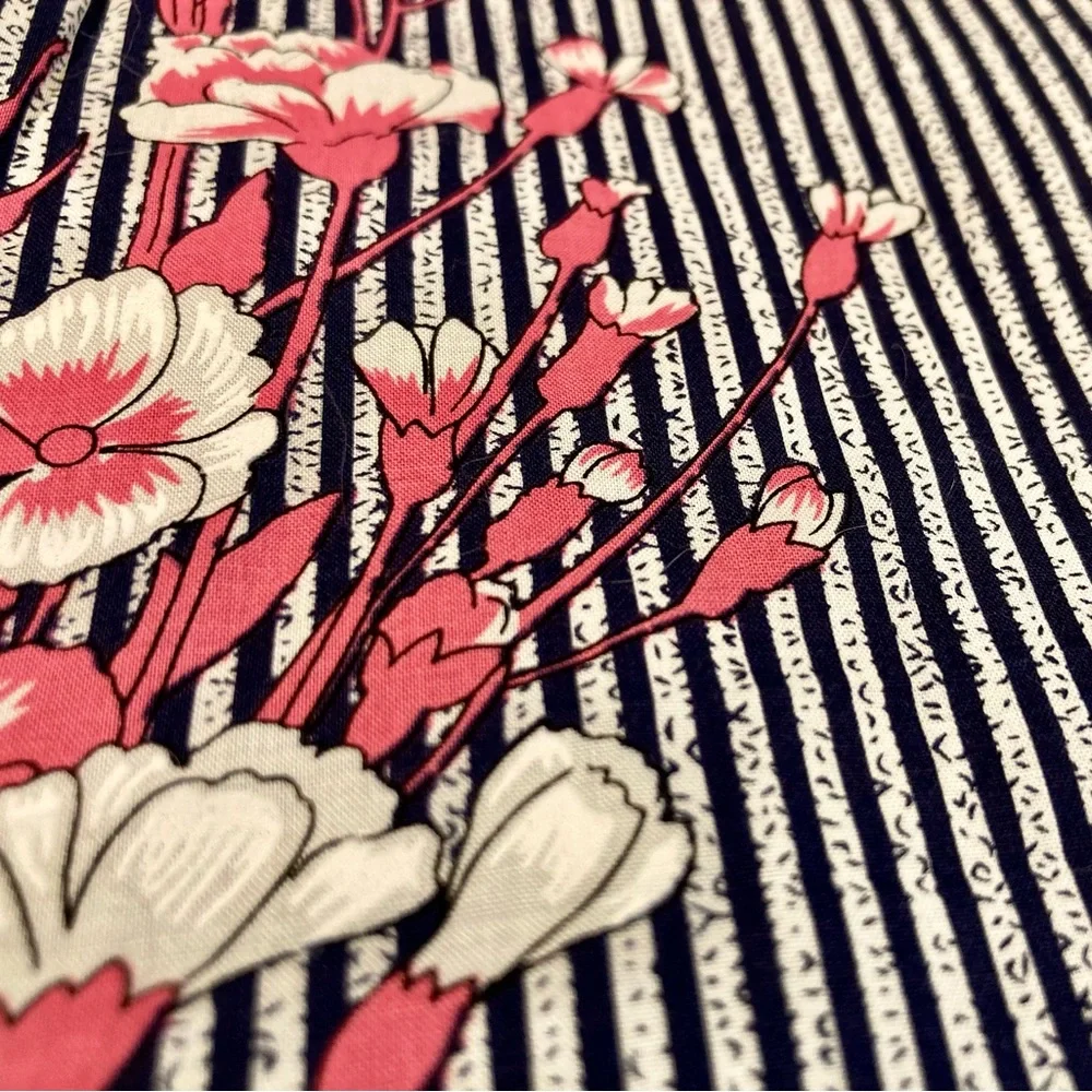 NEW ModCloth Ruby Belle Skirt Navy Pink Floral Woman’s 18 Plus Size - Picture 5 of 12